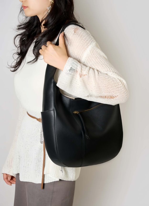 細部まで丁寧！|黒|コーヒー|2色|牛革ハンドバッグ |牛革トートバッグ