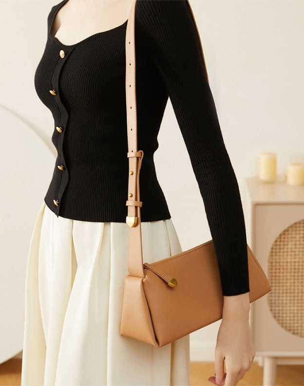 黒|カラメル|緑|3色•天然牛革ショルダーバッグ• 牛革肩がけかばんバッグ