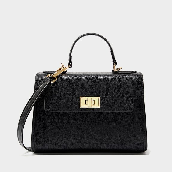 上品な気質 ！|黒|カラメル|カーキ|3色|牛革ハンドバッグ|牛革ショルダーバッグ