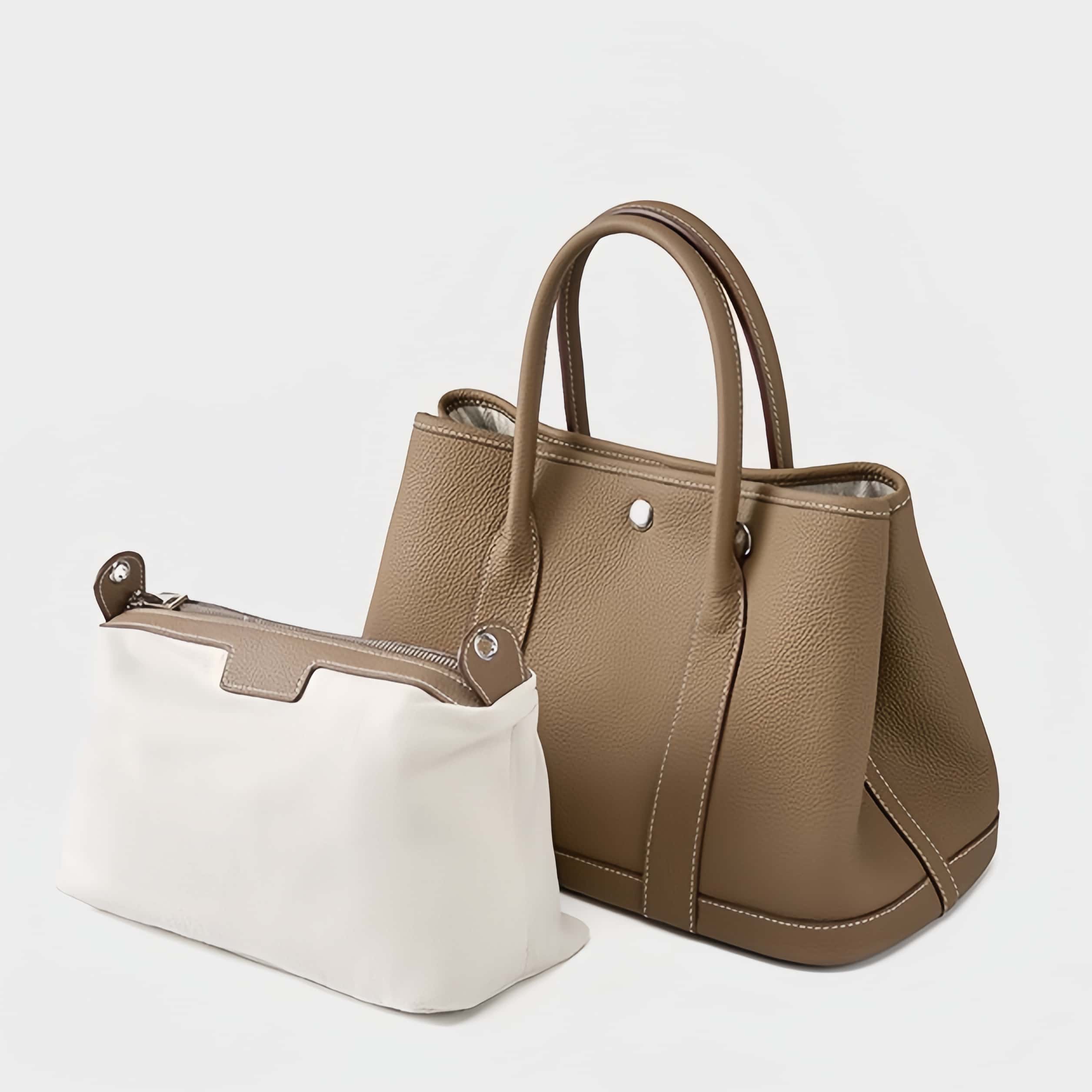 子袋付きの多機牛革バッグ|本革ハンドバッグ｜斜め掛けバッグ｜2本のショルダーストラップが付属しています