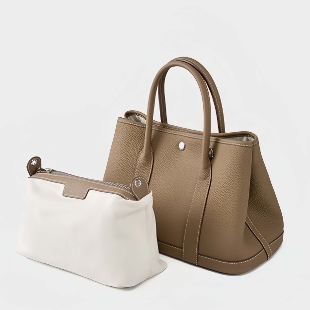 子袋付きの多機牛革バッグ|本革ハンドバッグ｜斜め掛けバッグ｜2本のショルダーストラップが付属しています