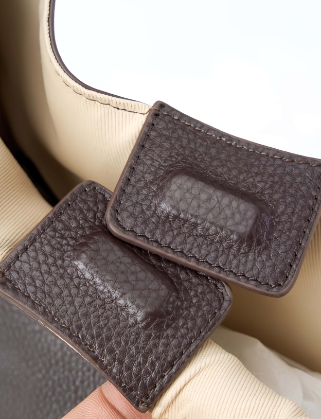 細部まで丁寧！|黒|コーヒー|2色|牛革ハンドバッグ |牛革トートバッグ