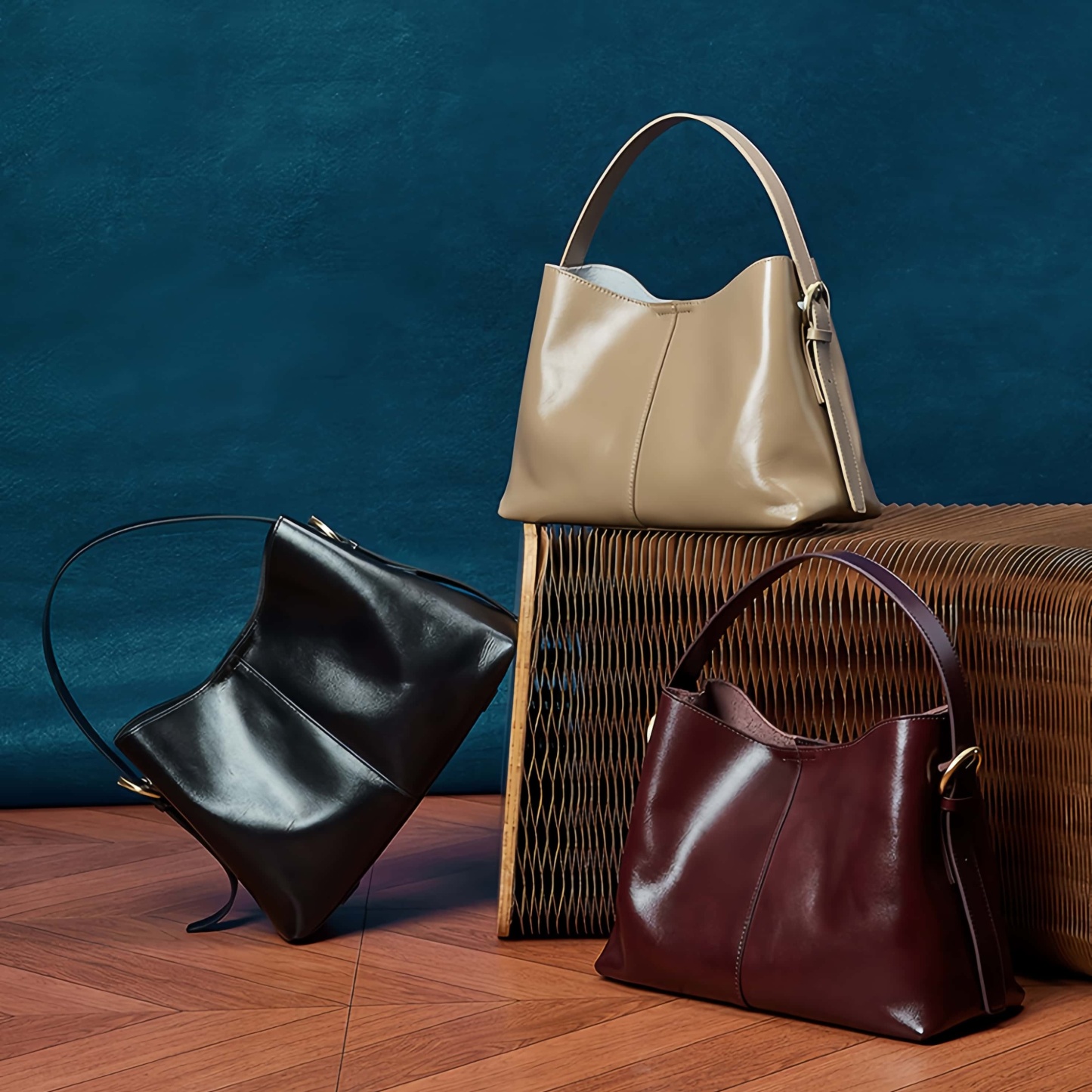 新発売！| カーキ|黒|コーヒー |3色|3WAY|牛革ハンドバッグ|牛革ショルダーバッグ|エブニングバッグ