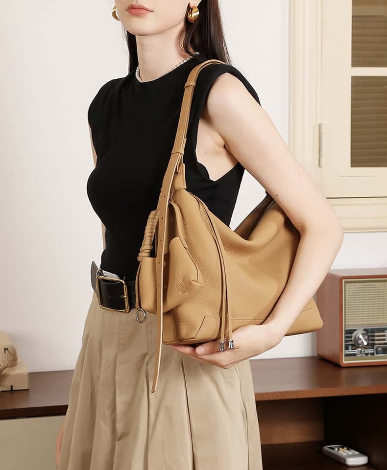 【新作登場】シンプルスタイル 牛革バッグ｜3 通り使い分け可能（ショルダー・クロス・トート）｜ブラジル産上質牛革