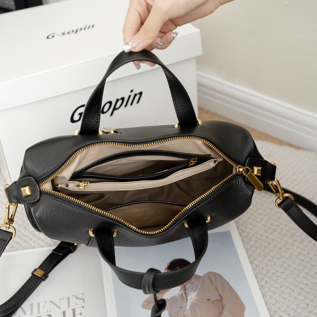 新作 ！•3WAY•5色•牛革ショルダーバッグ•牛革ハンドバッグ• レトロなデザイン