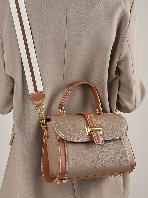 上質の魅力 ！|白|グレー|2色|牛革ハンドバッグ♥牛革ショルダーバッグ