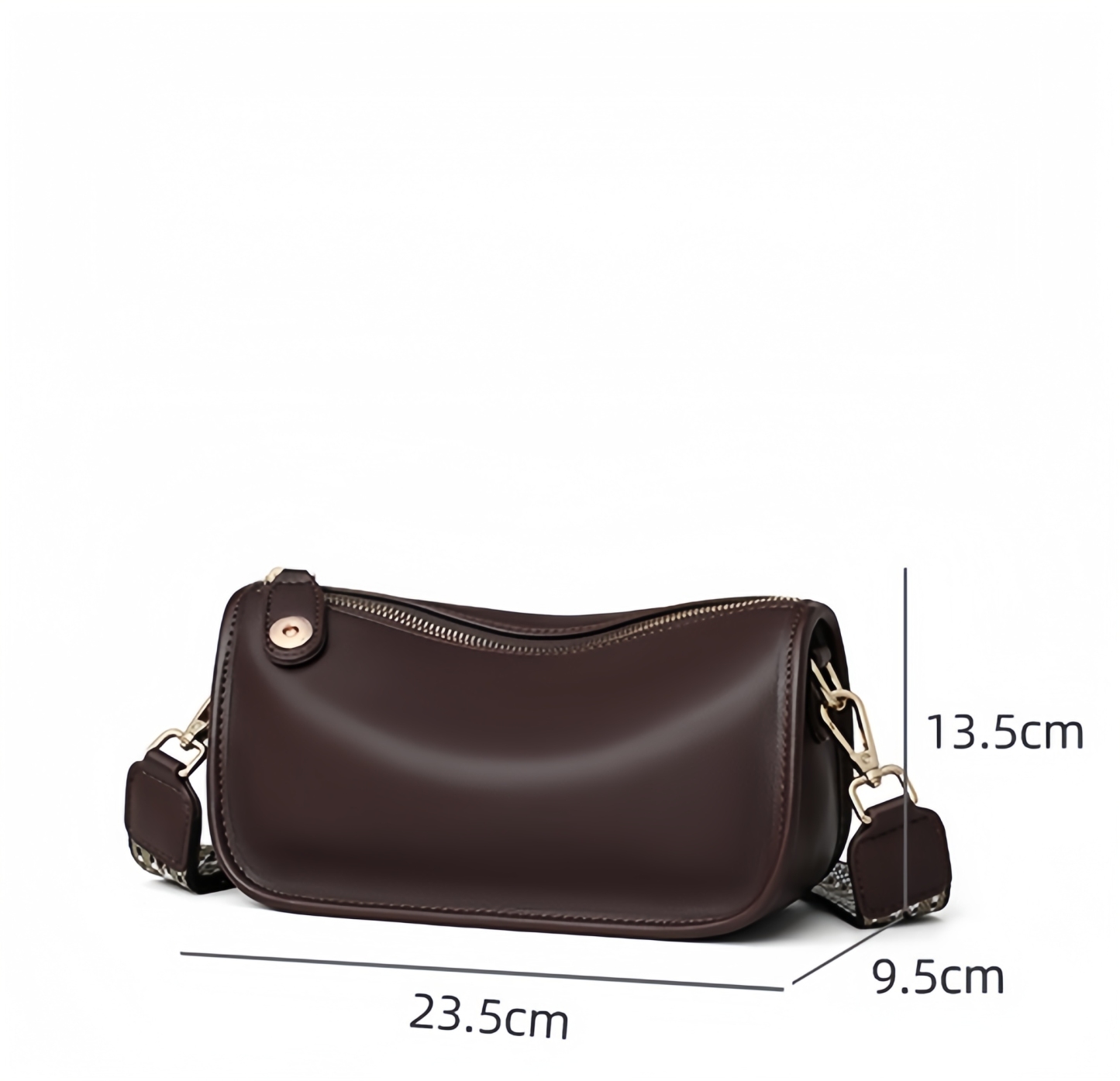 新作！•茶•3WAY•天然牛革ショルダーバッグ•ショルダーストラップが2本付属