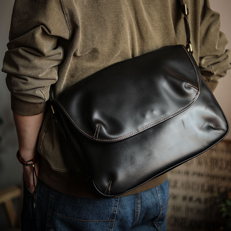 植物タンニン鞣しの天然牛革斜ショルダーバッグXK3056781HD