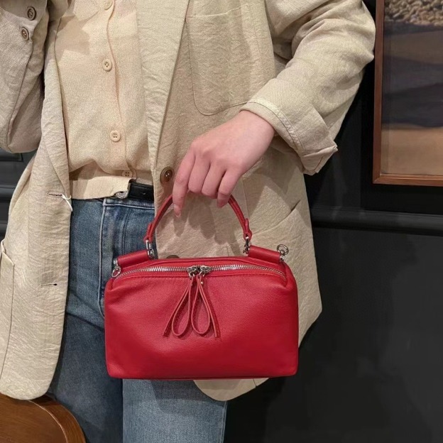 優雅な雰囲気 ! •3WAY•7色•天然牛革ハンドバッグ•牛革ショルダーバッグ