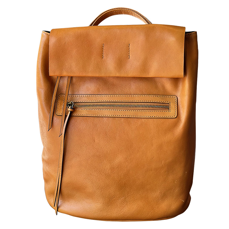 ユニセックス ！|カーキ|コーヒー|茶|黒|4色|天然牛革リュックサック