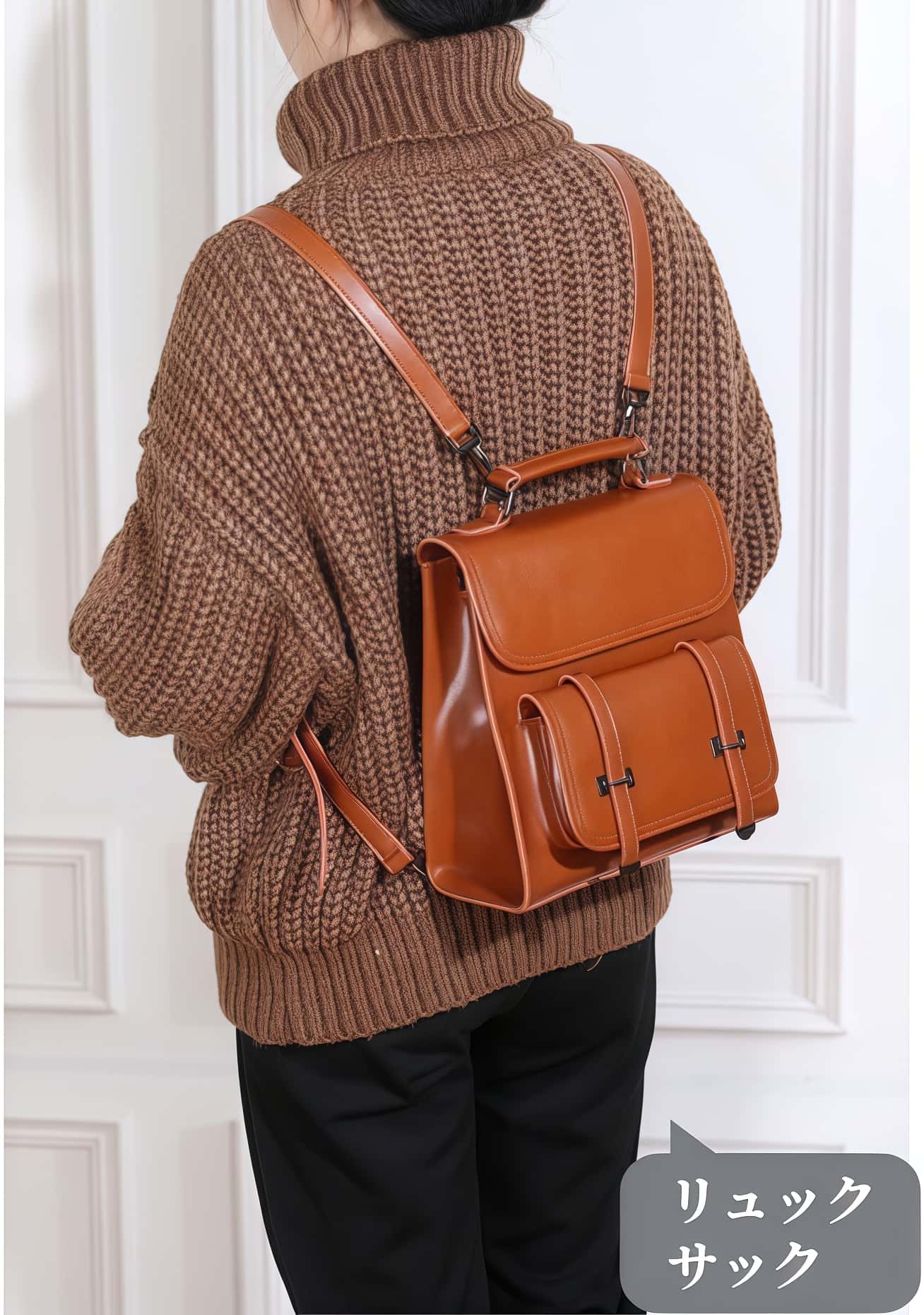 NEW ! •多機能•4つの使用モード切り替え！•天然な油蜡牛革リユック・バック•牛革斜めがけバッグ •牛革ハンドバッグ