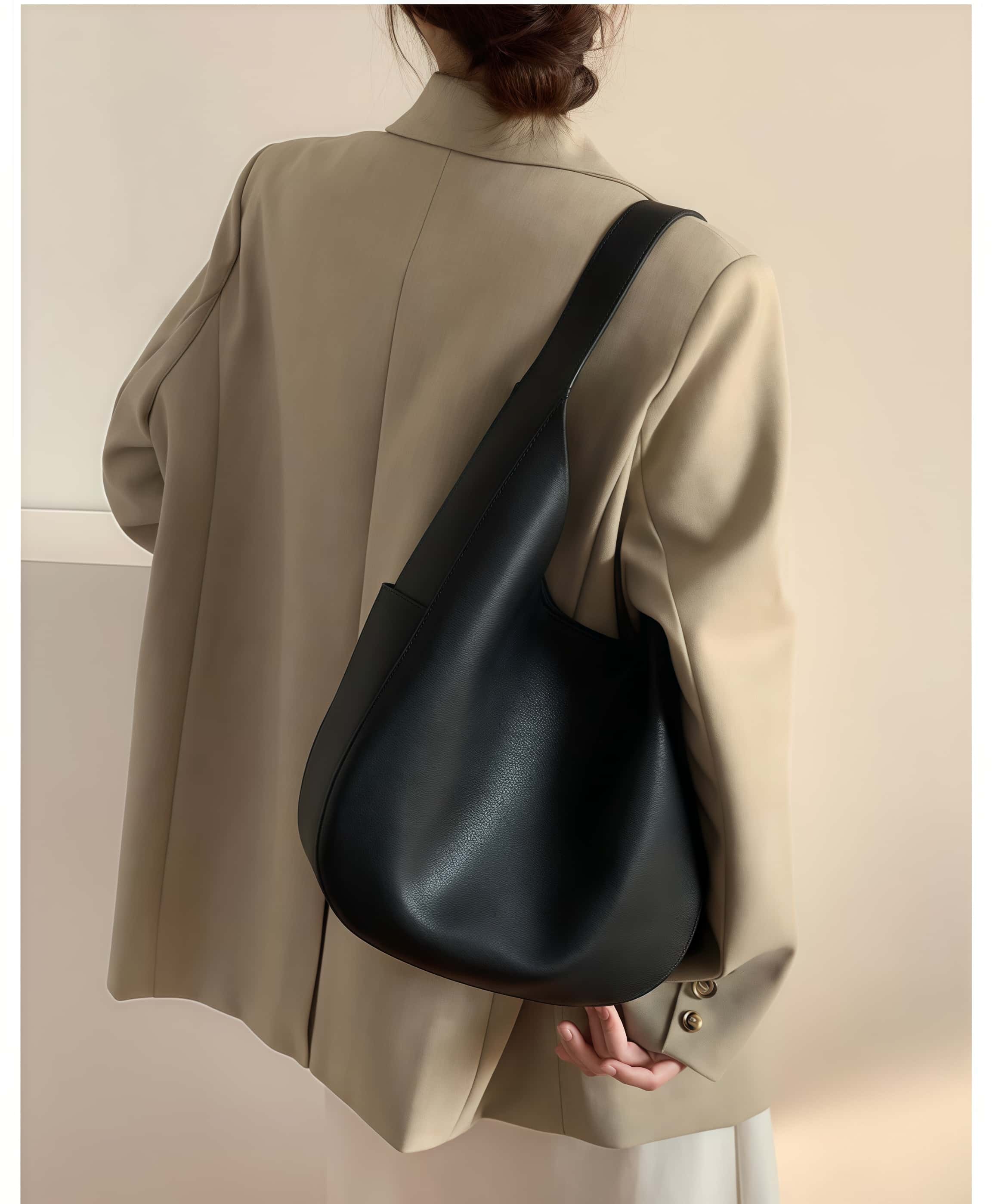 天然牛革トートバッグ •シンプルでレトロなスタイル