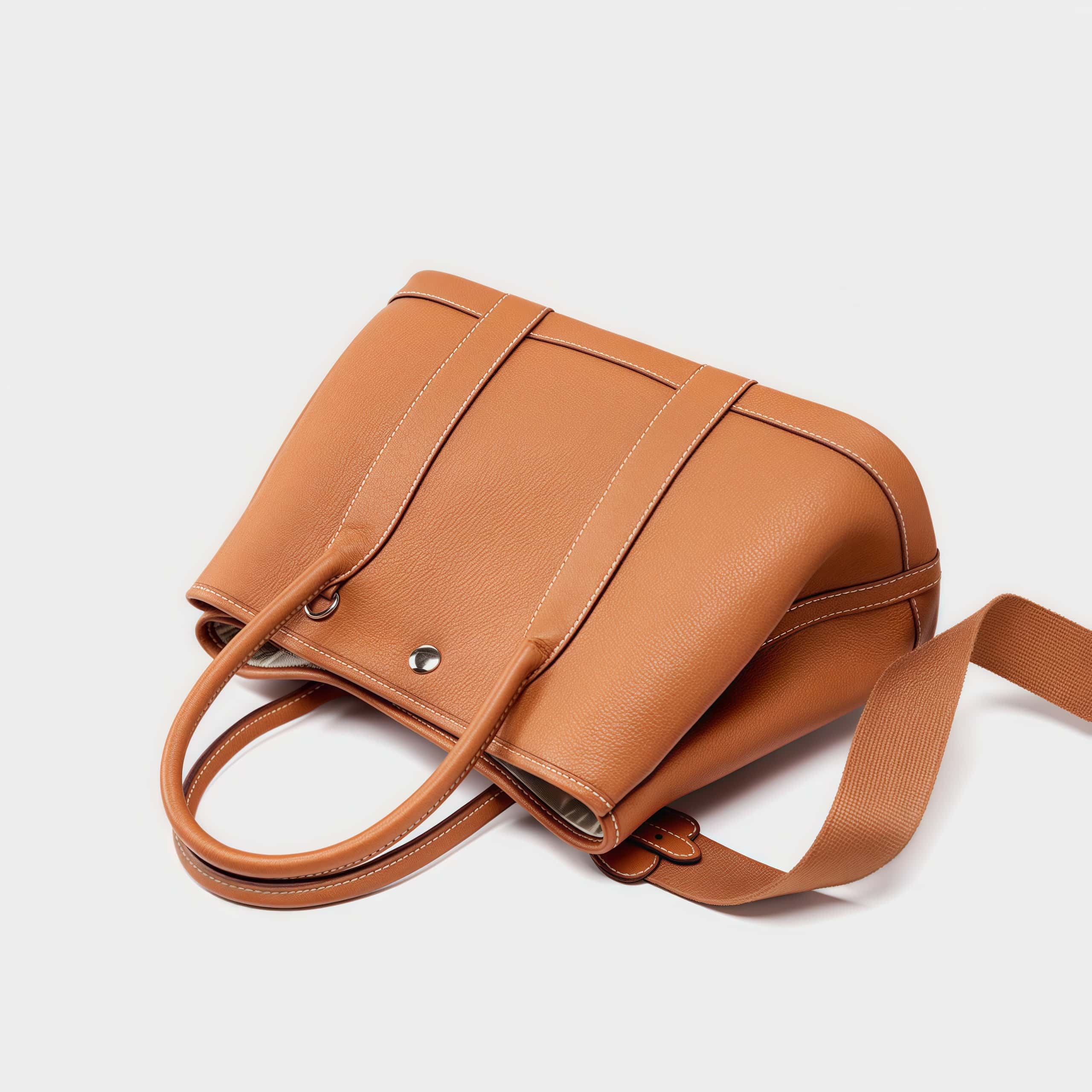 子袋付きの多機牛革バッグ|本革ハンドバッグ｜斜め掛けバッグ｜2本のショルダーストラップが付属しています