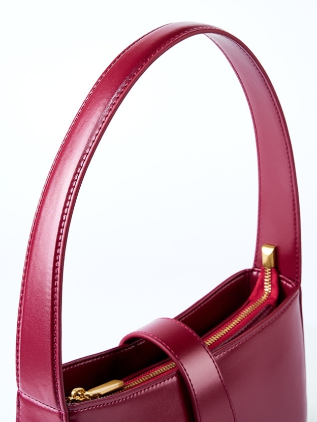 3色▪茶|黒|クラレット▪天然牛革ハンドバッグ▪牛革肩掛けバッグ