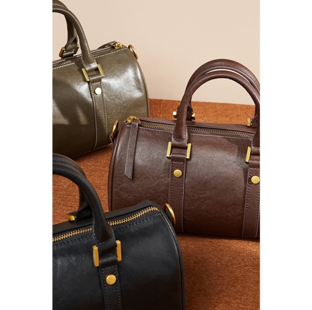 レトロな新作！•3色•3WAY•天然牛革ハンドバッグ•牛革ショルダーバッグ