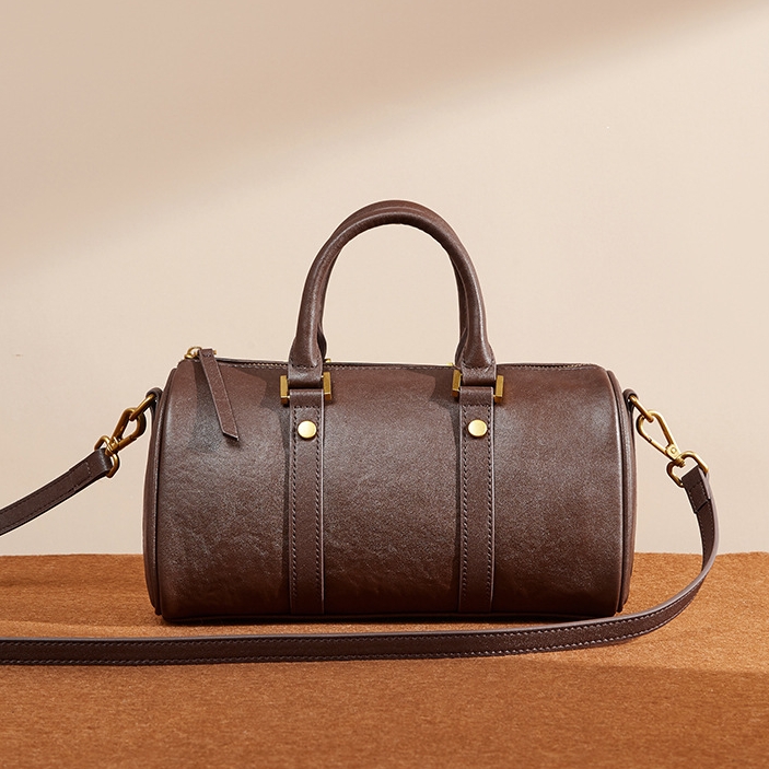 レトロな新作！•3色•3WAY•天然牛革ハンドバッグ•牛革ショルダーバッグ