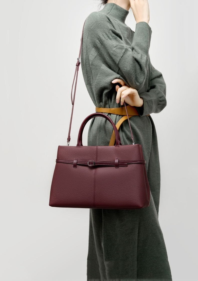 レザーバッグ|和装に合う|4色|3WAY|牛革ハンドバッグ|牛革ショルダーバッグ