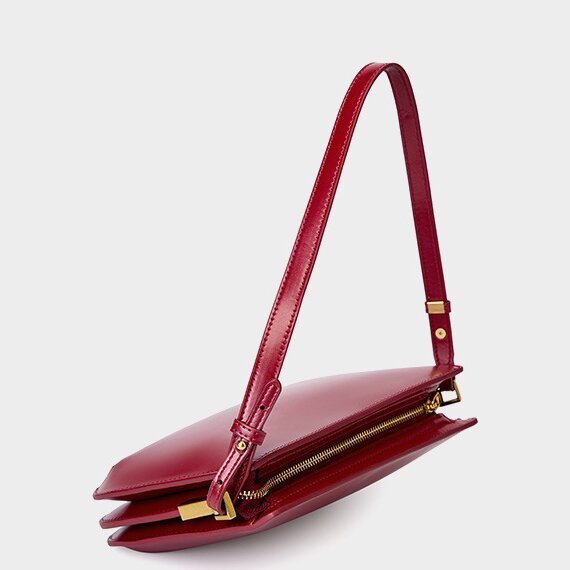 レザー携帯ポーチ|牛革ショルダーバッグ|サコッシュ|斜め掛けバッグ|エブニングバッグ