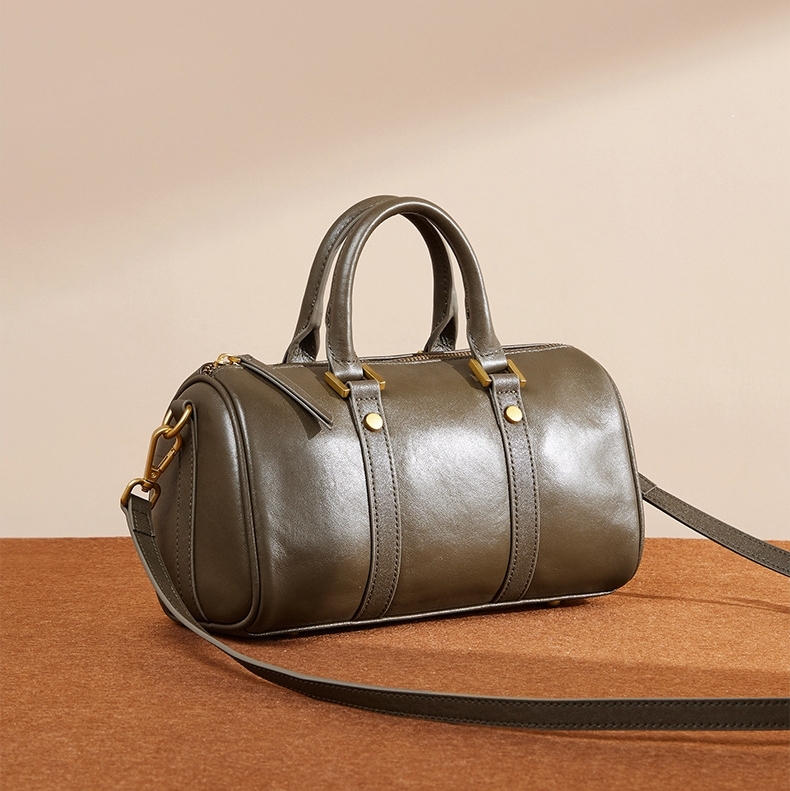 レトロな新作！•3色•3WAY•天然牛革ハンドバッグ•牛革ショルダーバッグ