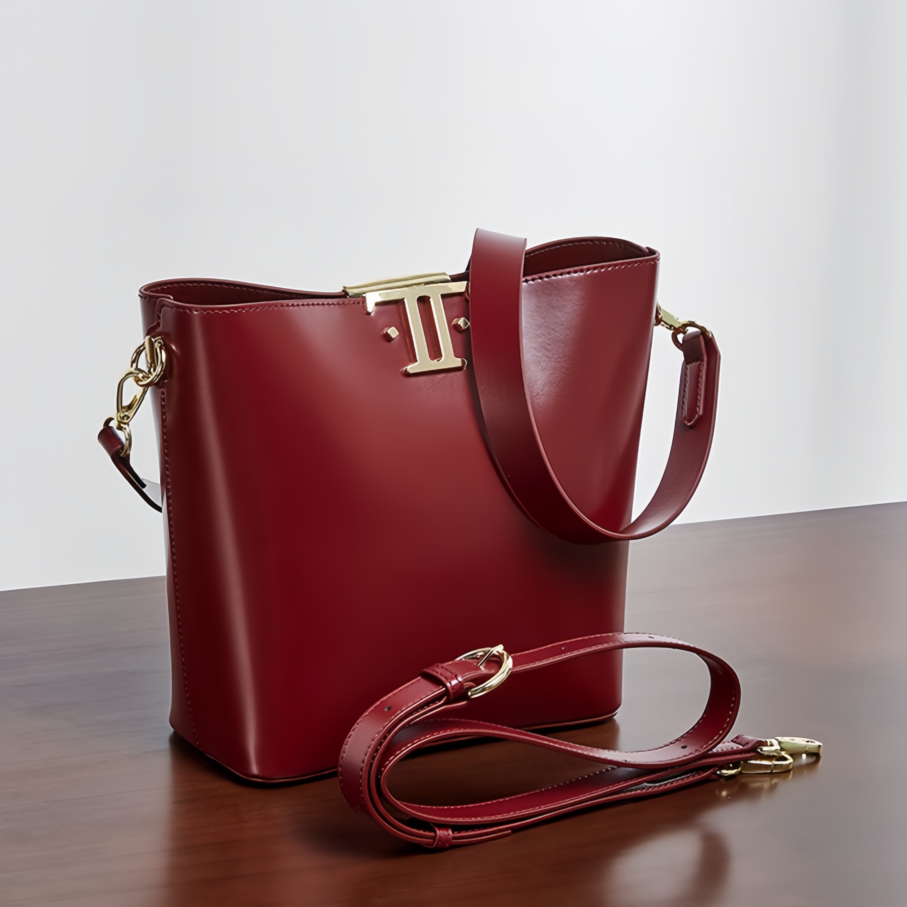 天然牛革斜ショルダーバッグ| 牛革肩掛けバッグ