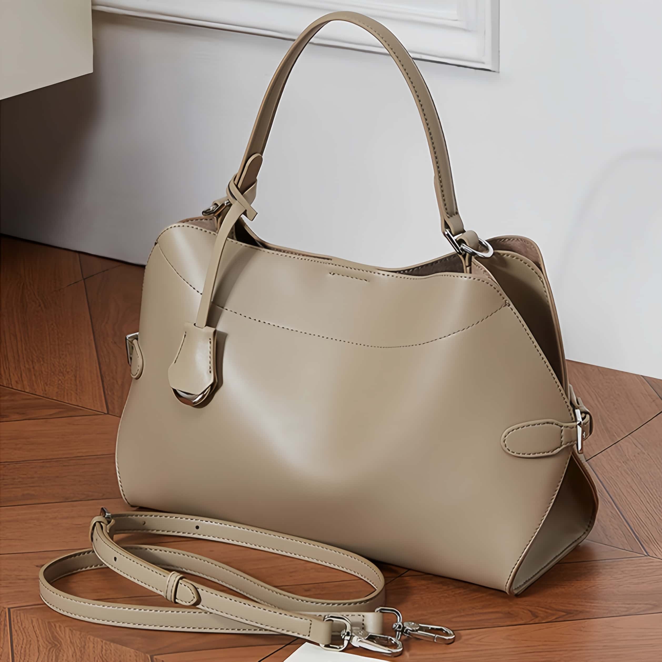 NEW ! |3WAY|牛革ハンドバッグ|牛革ショルダーバッグ| マザーバッグ