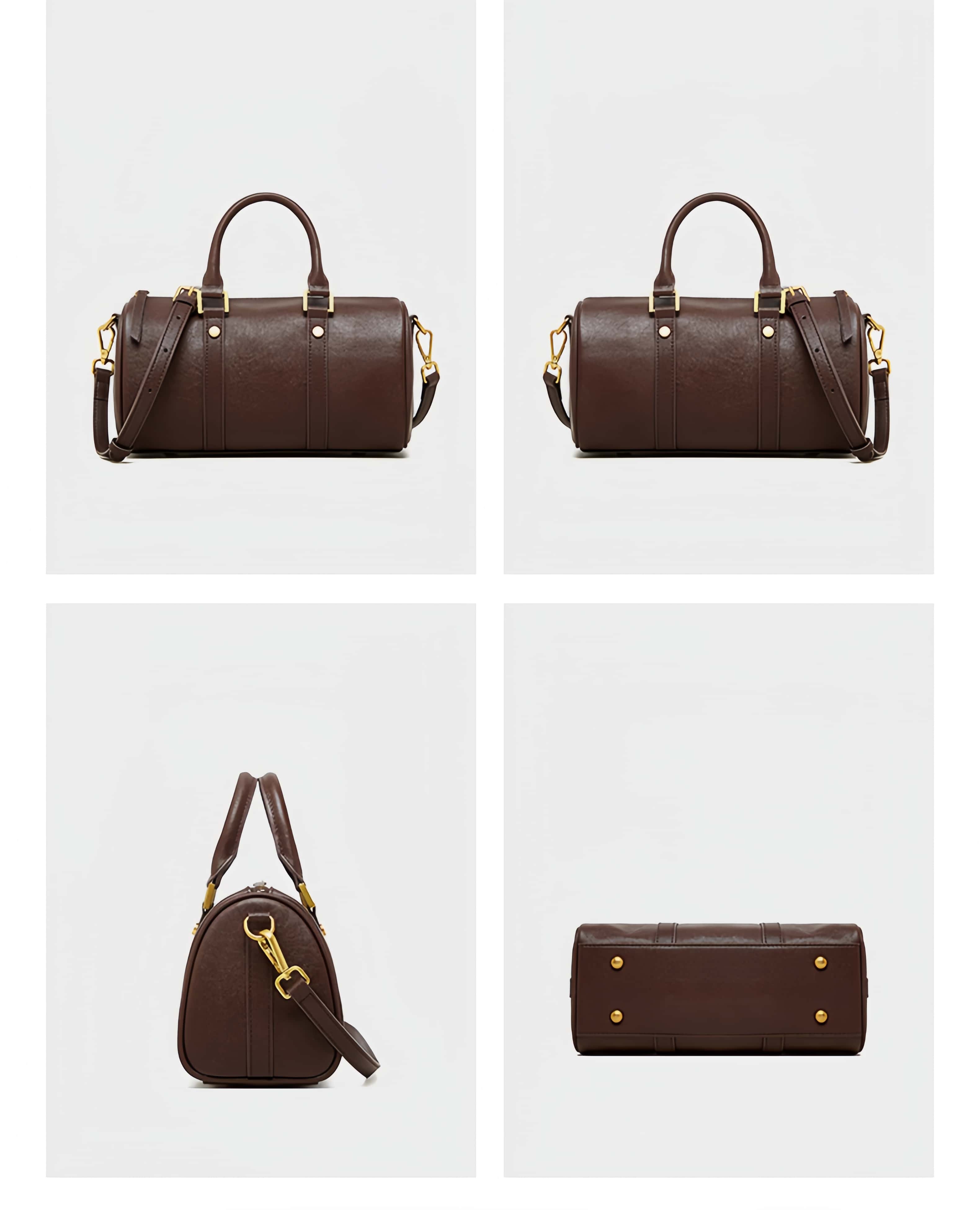 レトロな新作！•3色•3WAY•天然牛革ハンドバッグ•牛革ショルダーバッグ