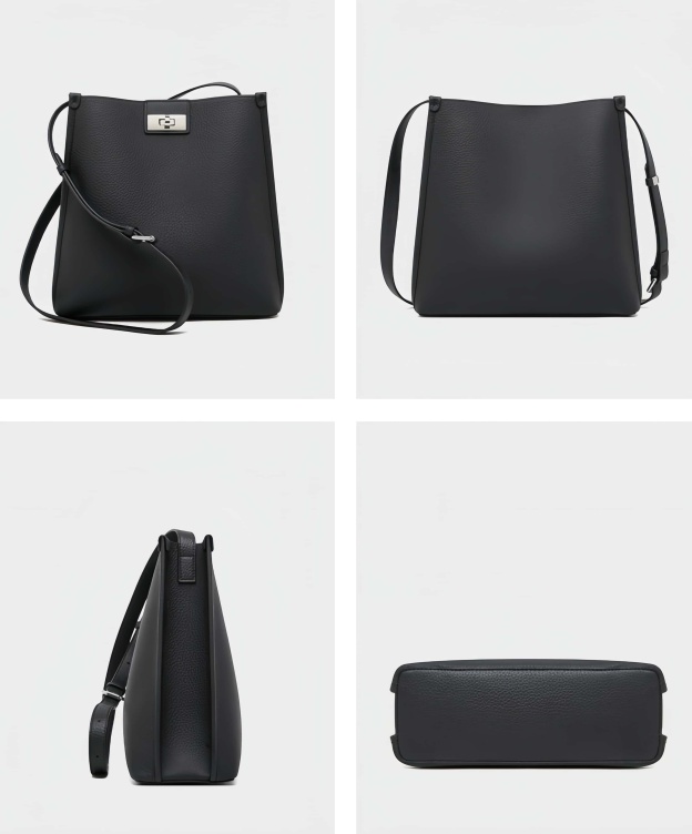 細部まで丁寧 ！|黒|カーキ|天然牛革斜ショルダーバッグ|牛革肩掛けバッグ