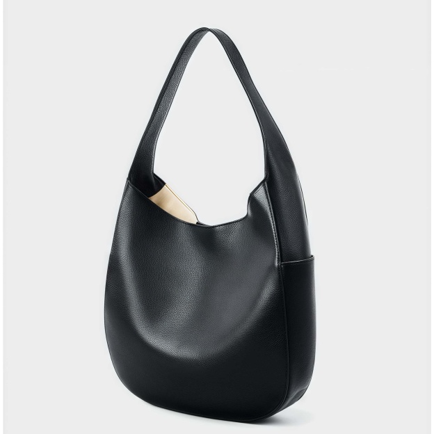 細部まで丁寧！|黒|コーヒー|2色|牛革ハンドバッグ |牛革トートバッグ