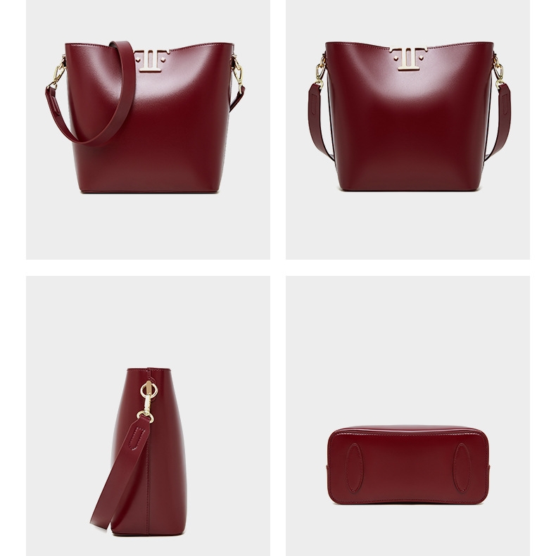 天然牛革斜ショルダーバッグ| 牛革肩掛けバッグ