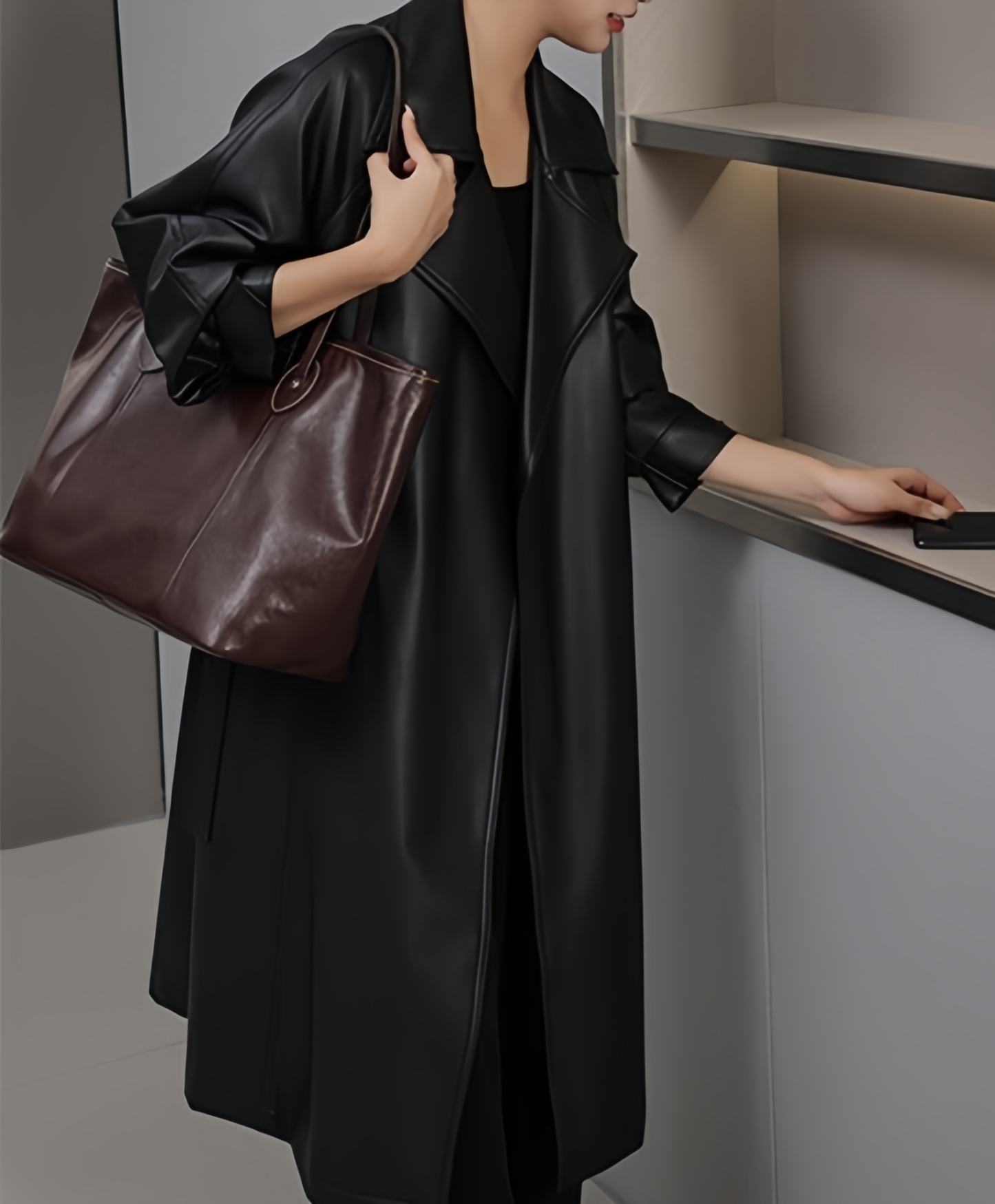 夏の新作 ！•上品•黒|茶•天然牛革ハンドバッグ•牛革トートバッグ