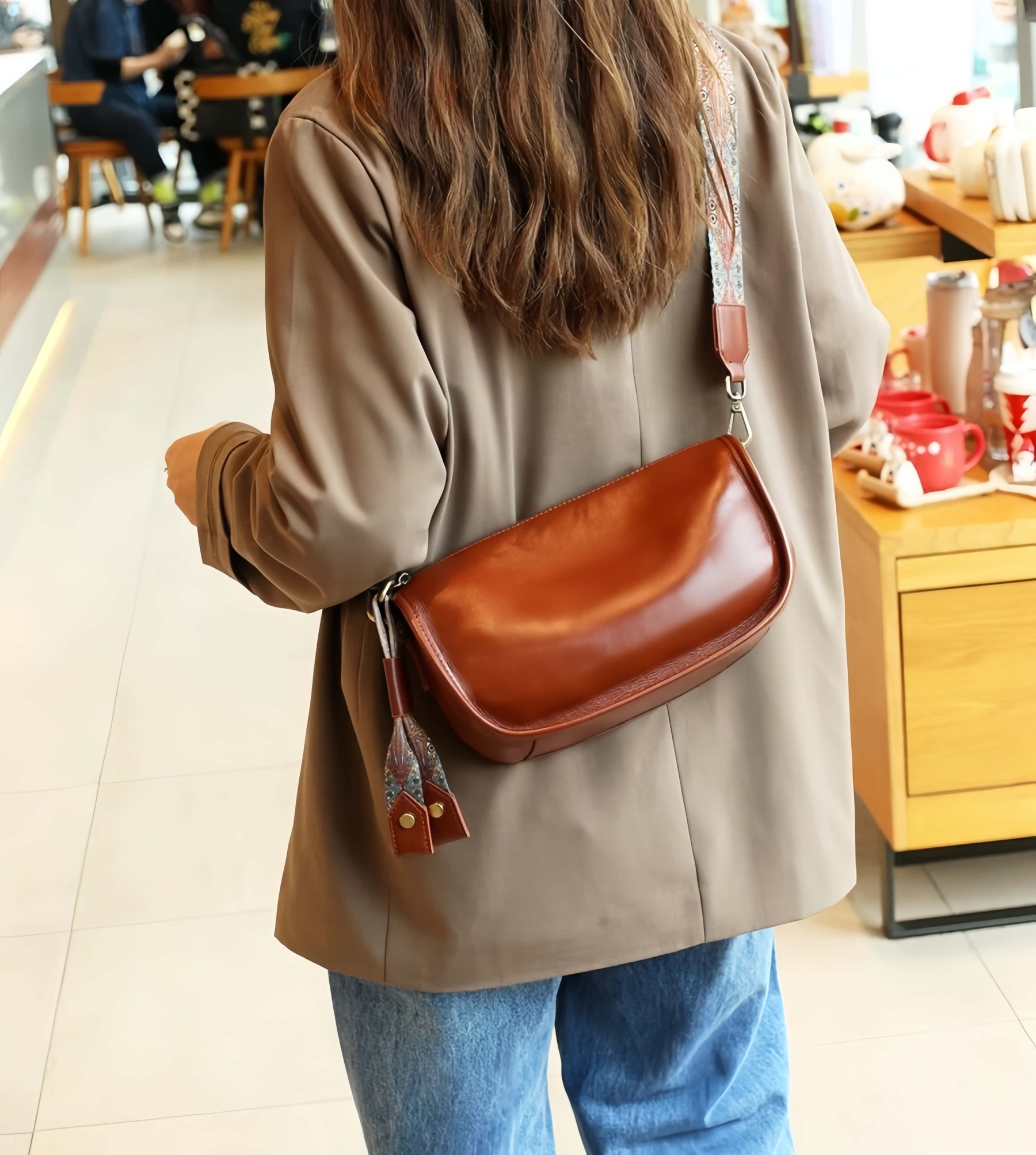 レザーバッグ|2WAY|5色|植物鞣し天然牛革ショルダーバッグ|サコッシュ