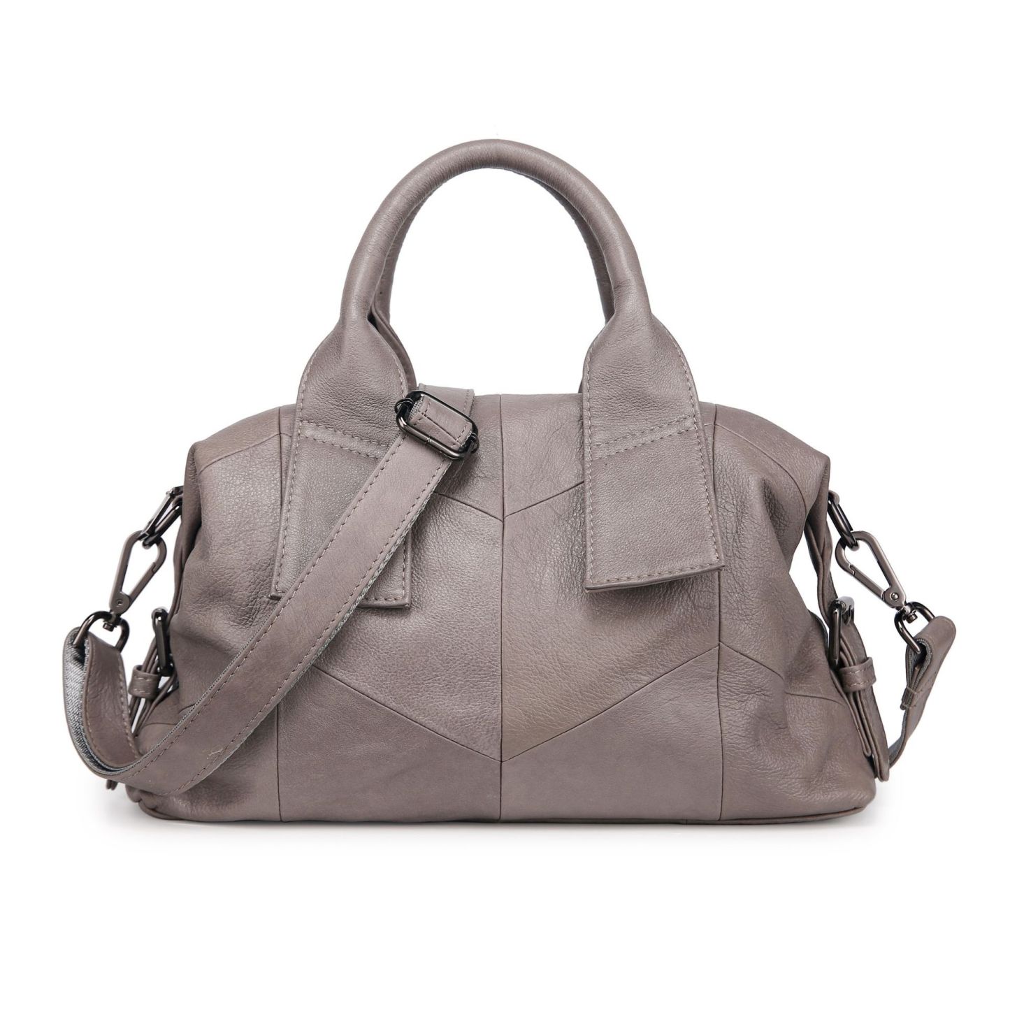 快適さ ！|3WAY•ベージュ|黒|青|赤|4色•植物鞣し牛革ハンドバッグ•大容量