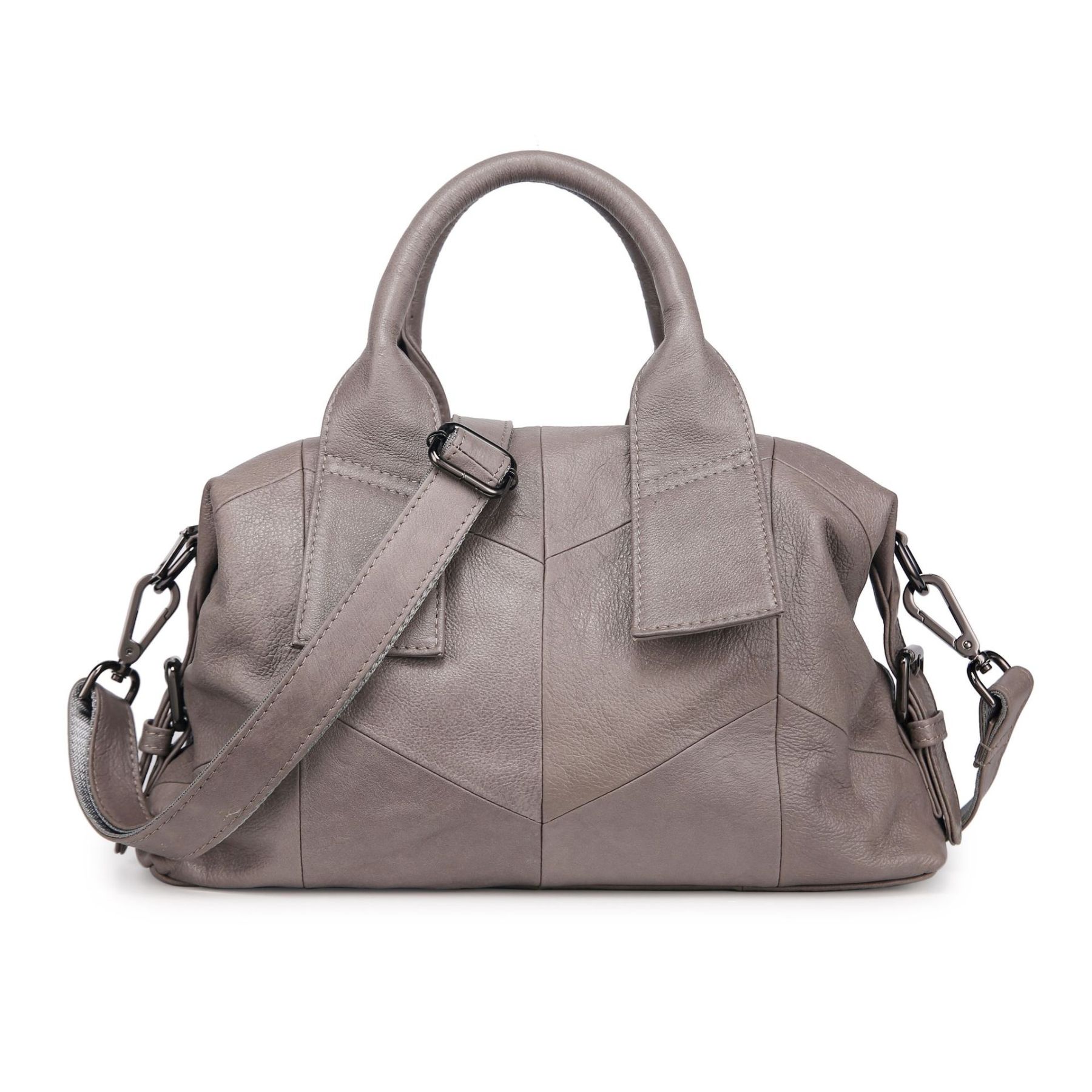 快適さ ！|3WAY•ベージュ|黒|青|赤|4色•植物鞣し牛革ハンドバッグ•大容量