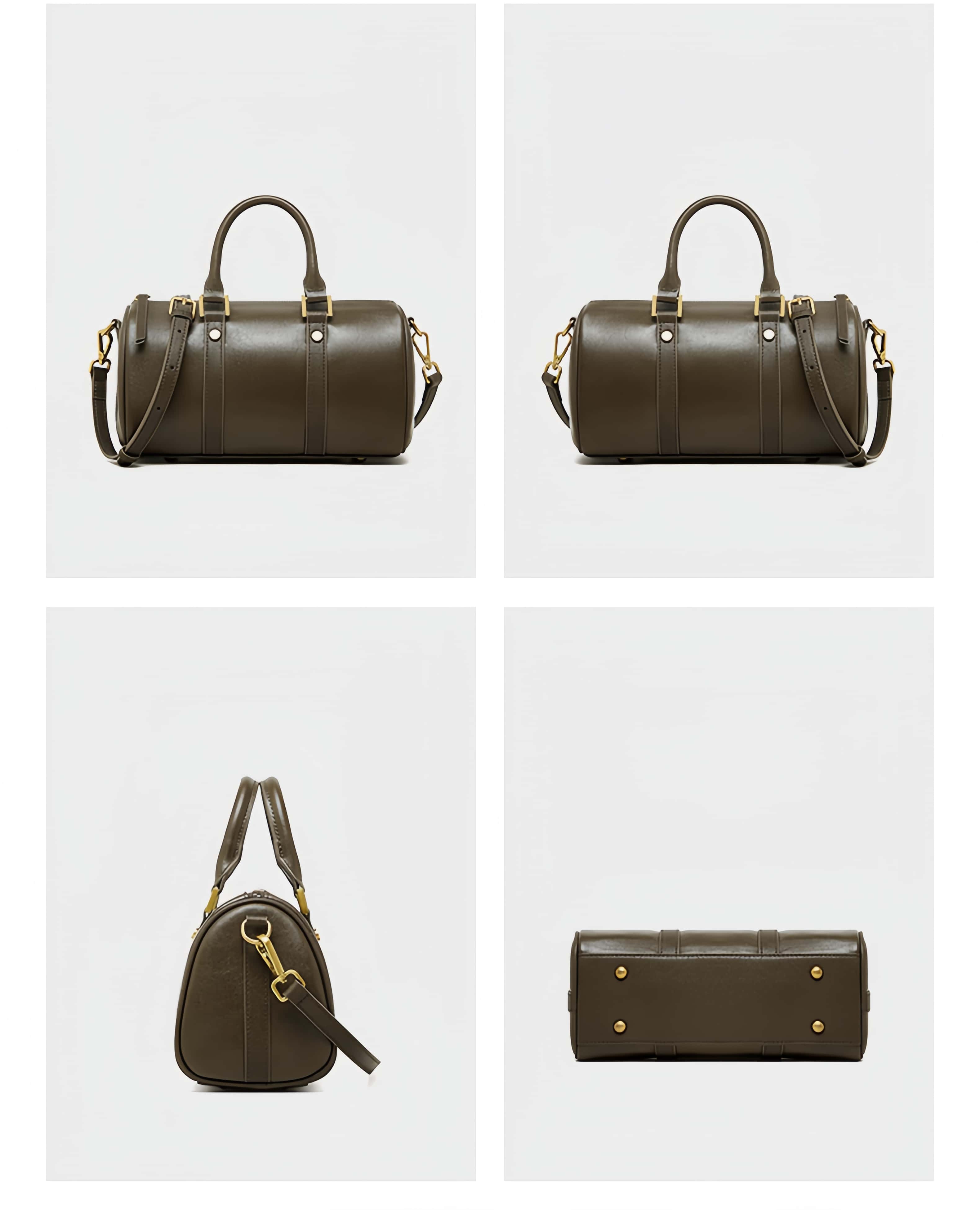 レトロな新作！•3色•3WAY•天然牛革ハンドバッグ•牛革ショルダーバッグ