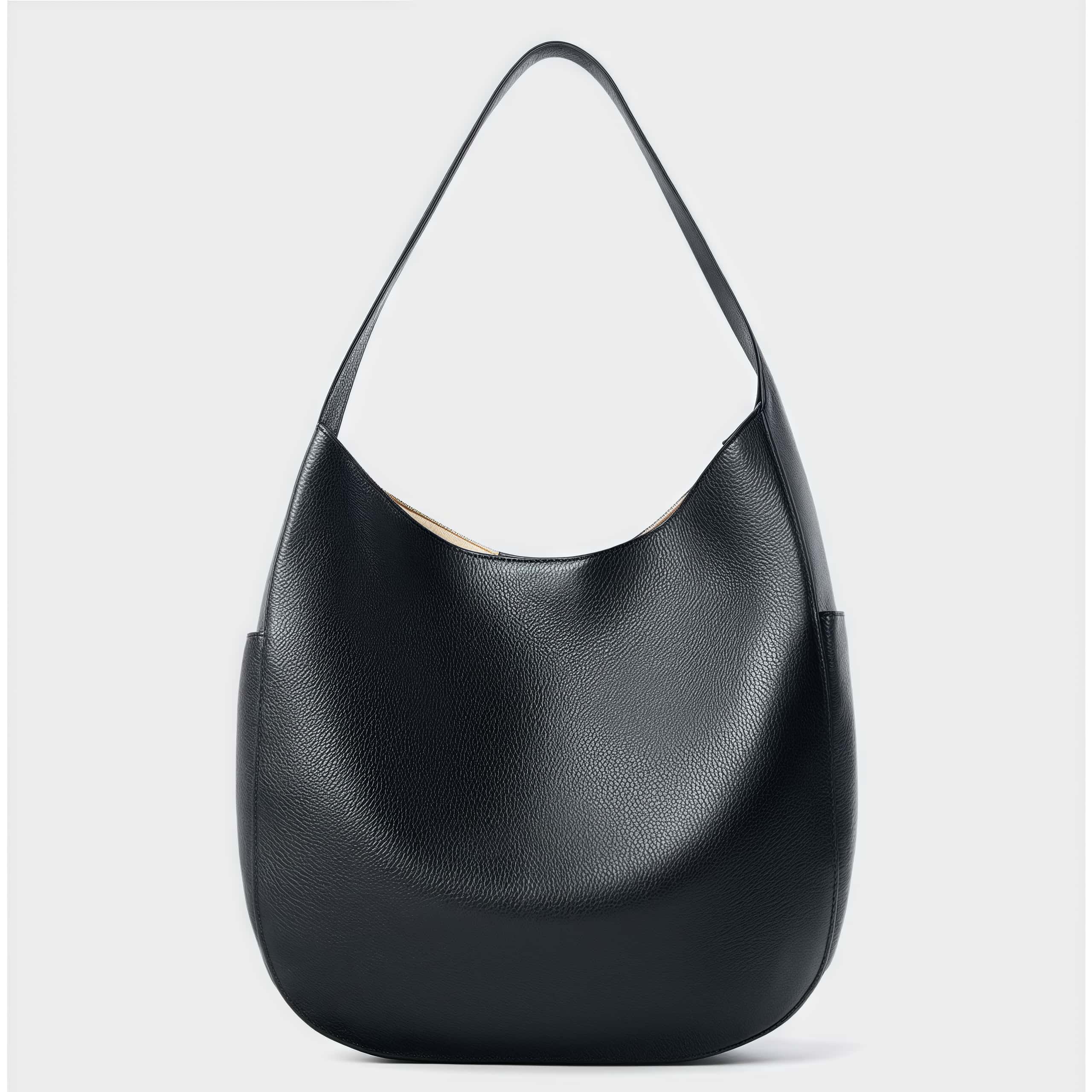 細部まで丁寧！|黒|コーヒー|2色|牛革ハンドバッグ |牛革トートバッグ