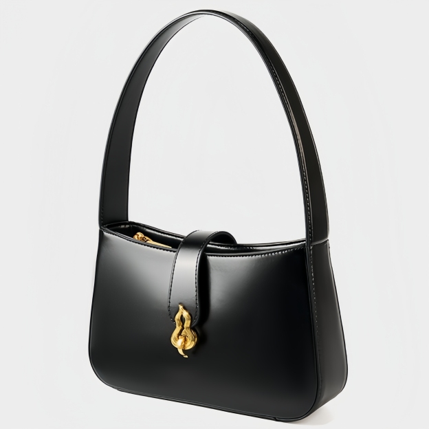 3色▪茶|黒|クラレット▪天然牛革ハンドバッグ▪牛革肩掛けバッグ