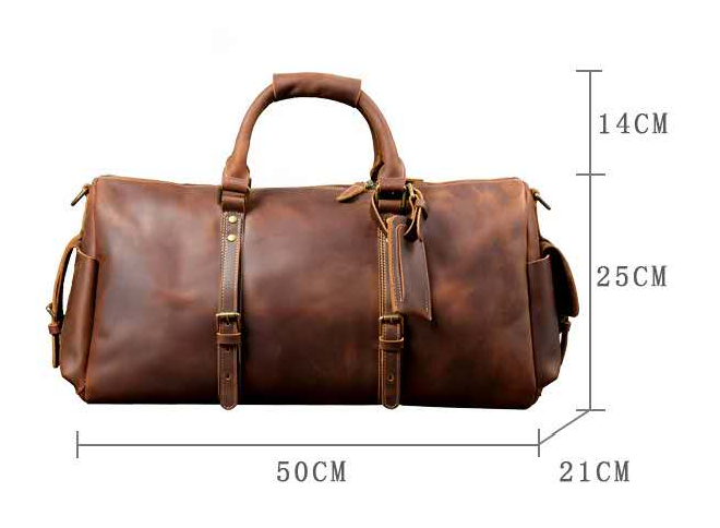大容量レザ-ボストンバッグ