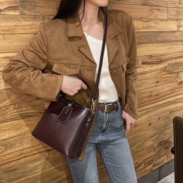 レディースレザーバッグ|牛革ハンドバッグ|3WAY|7色|牛革ショルダーバッグ