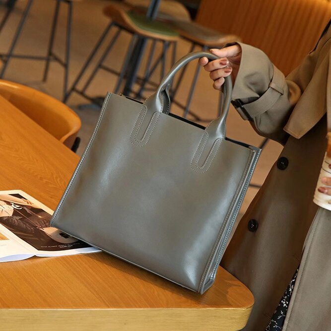 牛革トートバッグ|牛革ショルダーバッグ|肩がけかばん |ハンドバッグ|通勤に最適