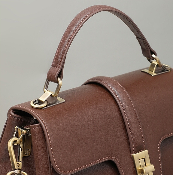 優雅な雰囲気 ！※茶※3WAY※天然牛革ハンドバッグ※牛革ショルダーバッグ