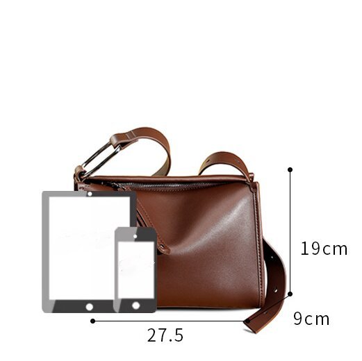 黒|コーヒー|レザーバッグ|斜め掛けバッグ|牛革片肩バッグ|四季を通じて