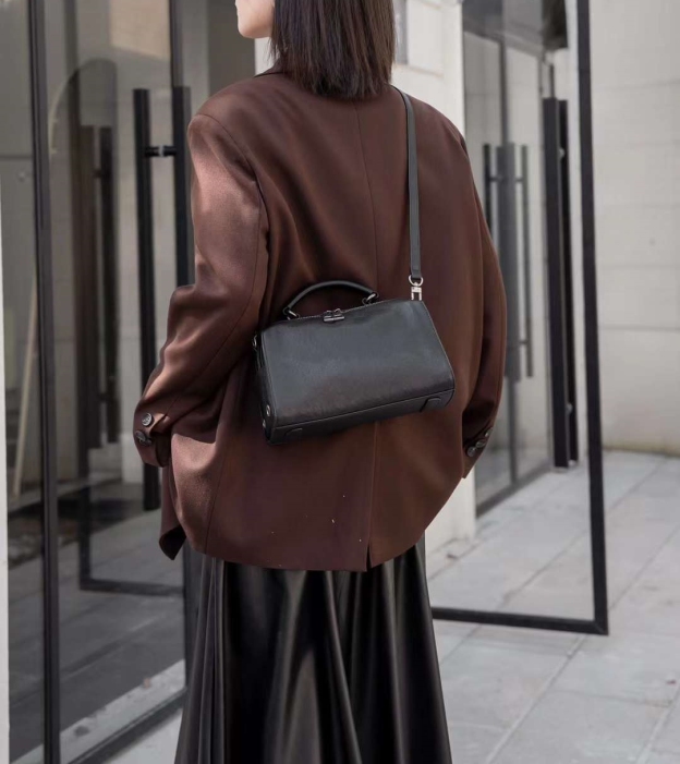 ▪黒|茶▪3WAY▪天然牛革ハンドバッグ▪牛革ショルダーバッグ