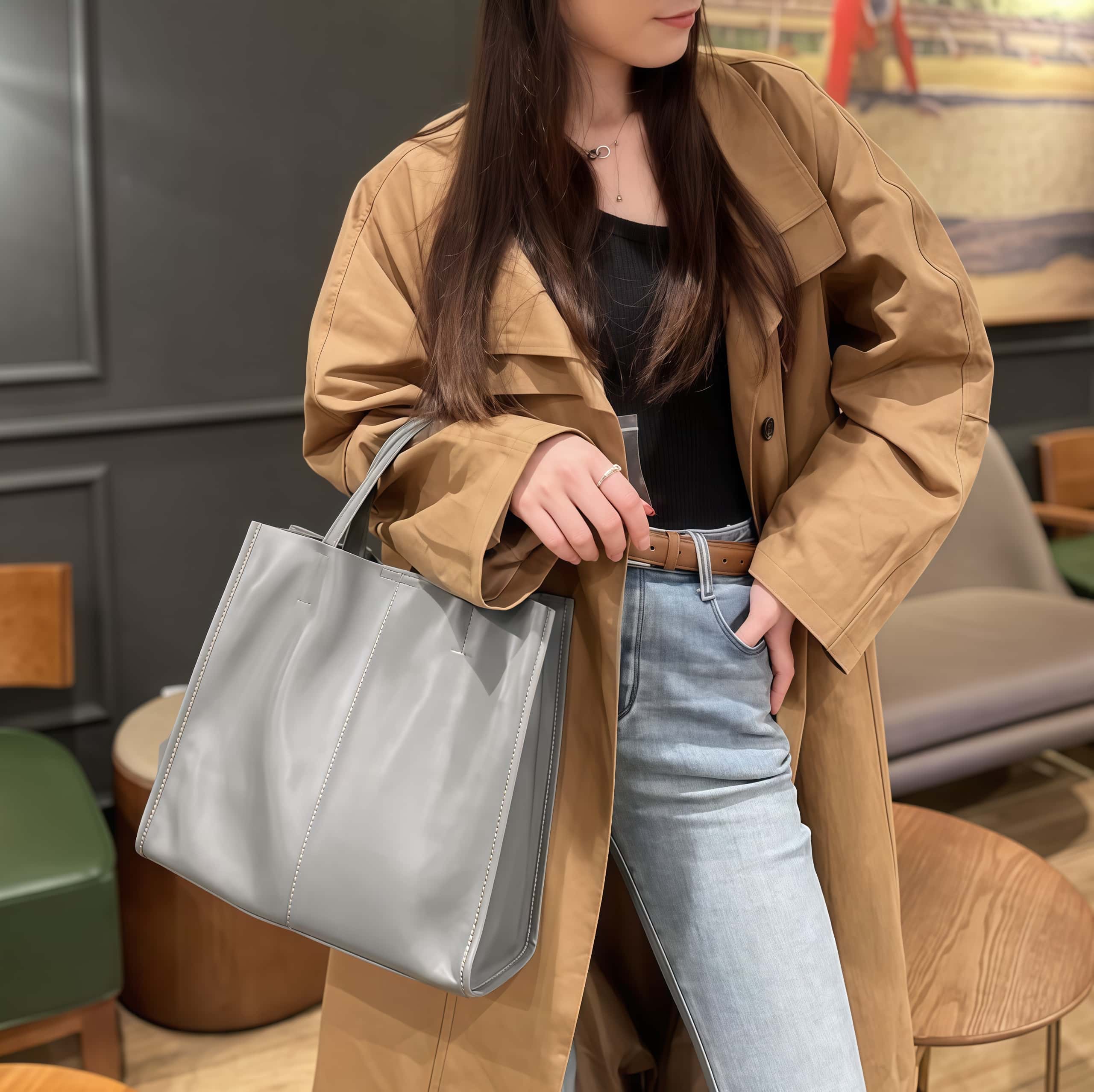 大容量3WAY|6色|通勤バッグ|牛革ト一トバッグ|手提げバッグ