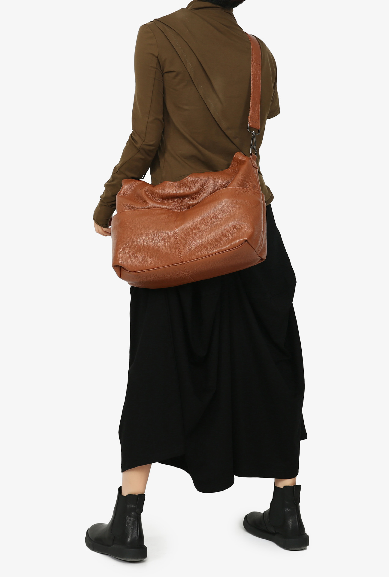 新作！•【粋】シリーズ•カラメル|黒|2色•3WAY•天然牛革トートバッグ •ユニセックス•大容量