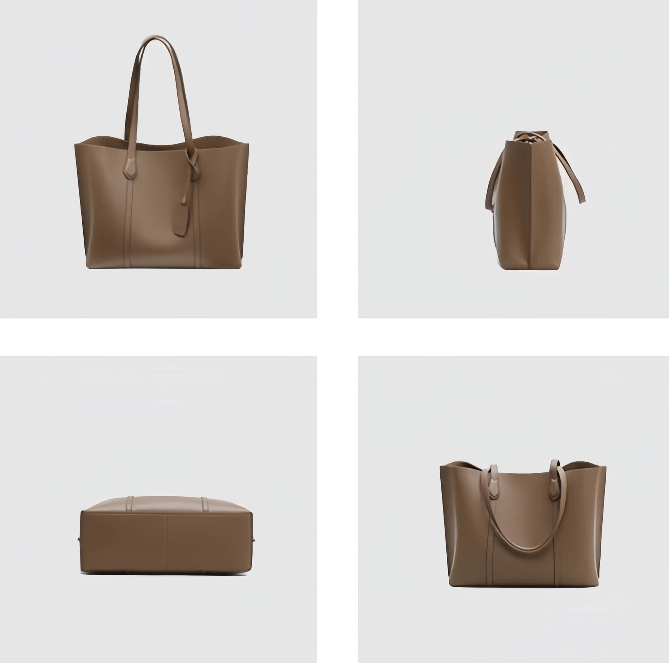 レトロな雰囲気満点 ！♦コーヒー|ベージュ|青|3色♦牛革製トートバッグ♦通勤や集会、旅行に最適♦大容量設計