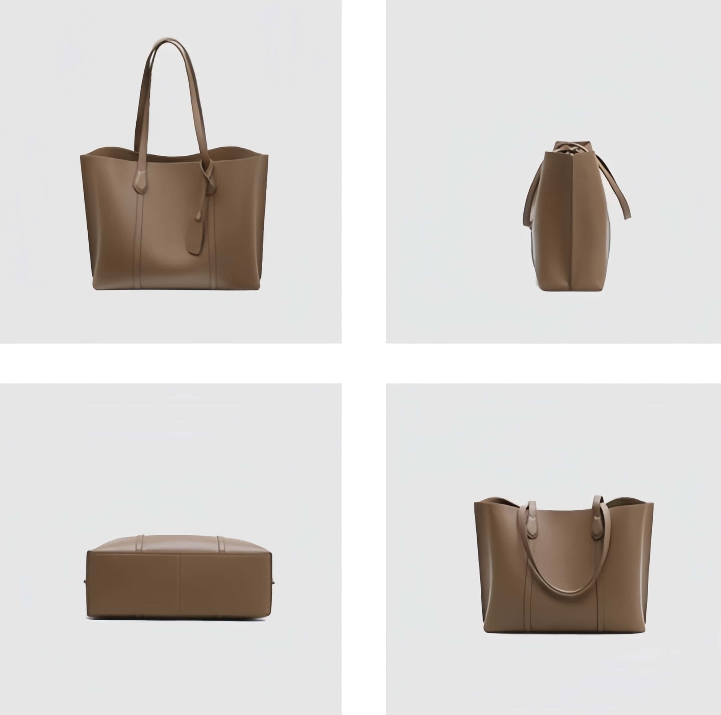 レトロな雰囲気満点 ！♦コーヒー|ベージュ|青|3色♦牛革製トートバッグ♦通勤や集会、旅行に最適♦大容量設計