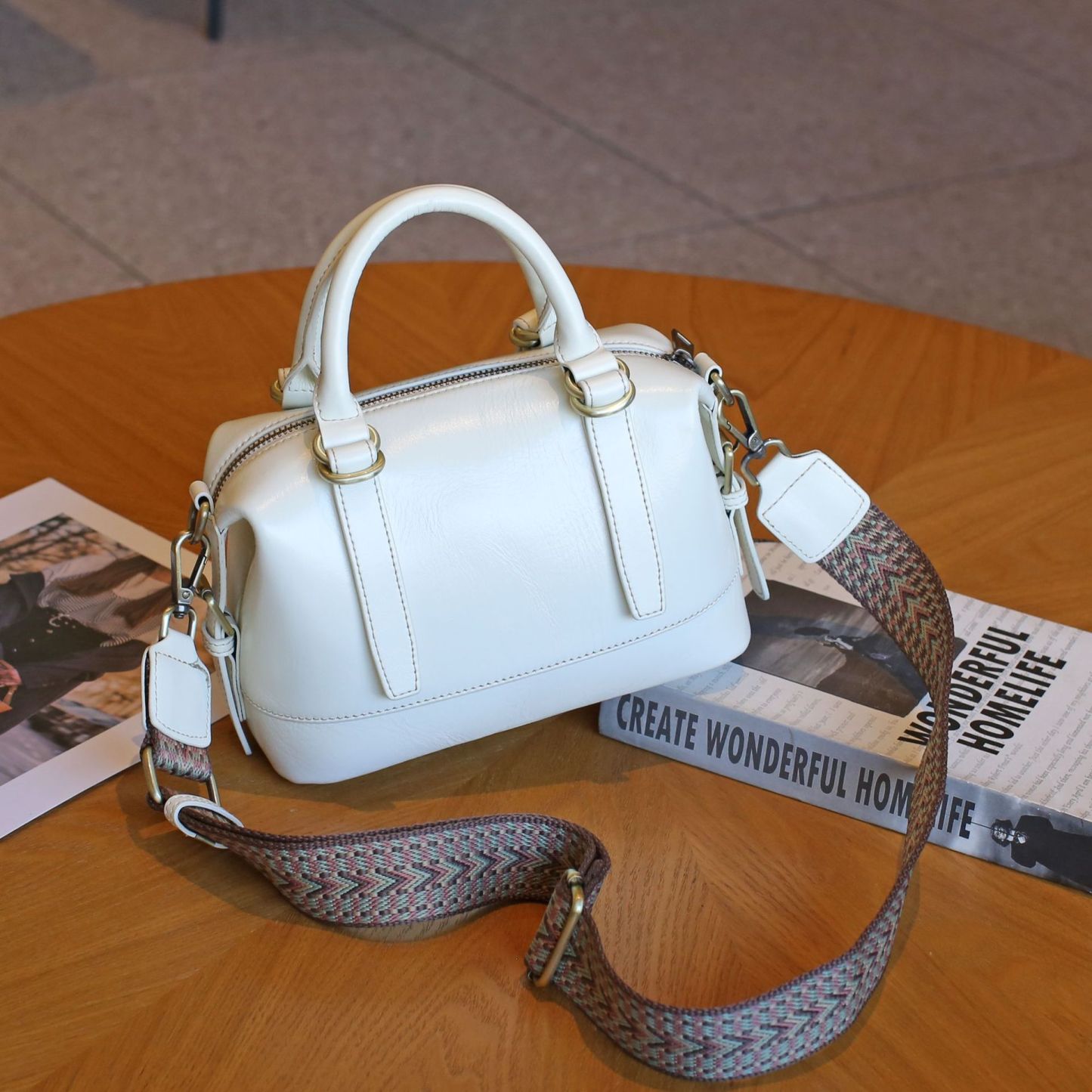 6色|2WAY|天然牛革ハンドバッグ|牛革ショルダーバッグ