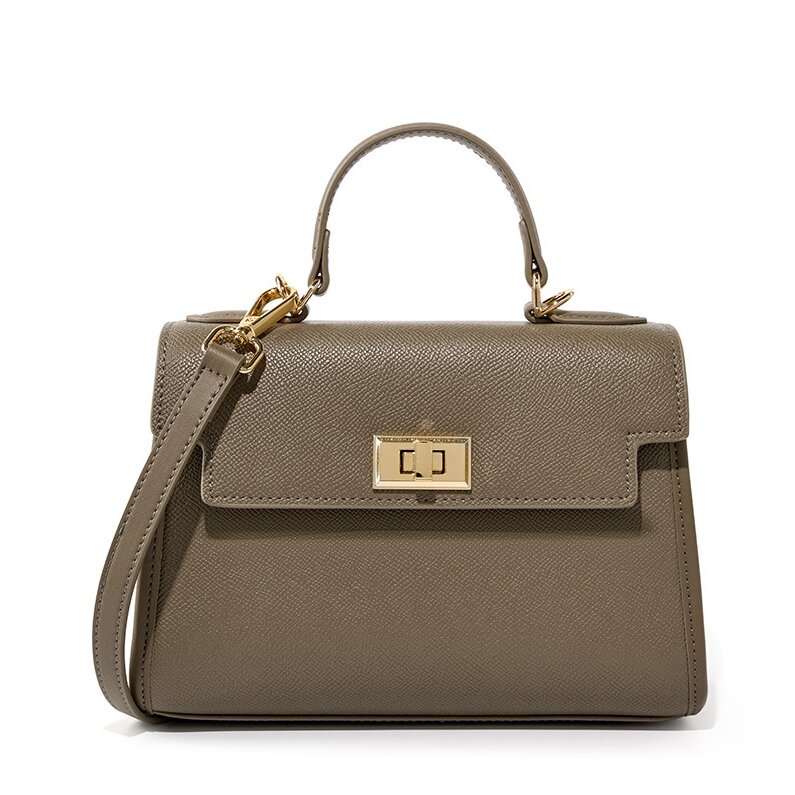 上品な気質 ！|黒|カラメル|カーキ|3色|牛革ハンドバッグ|牛革ショルダーバッグ