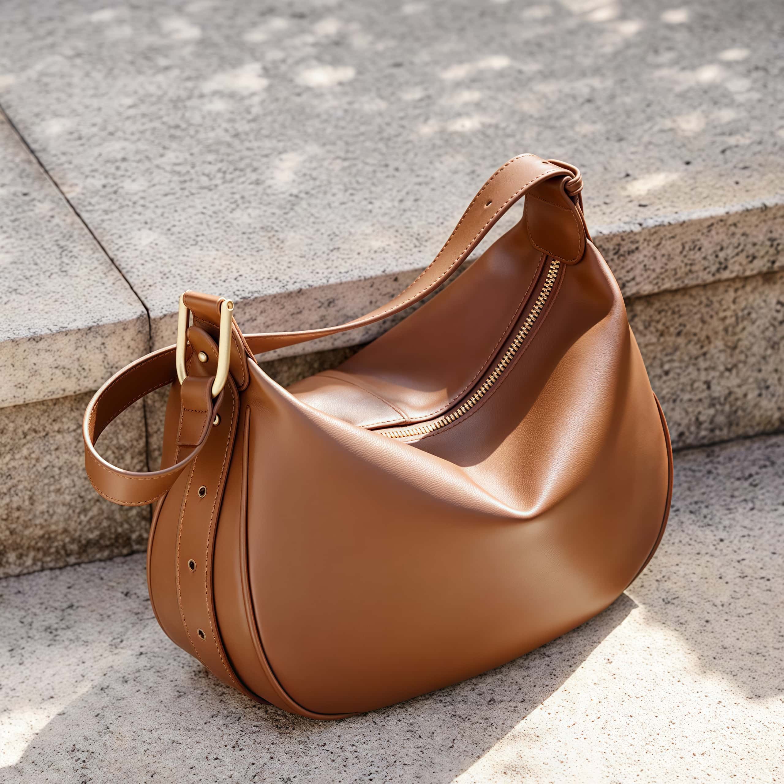 NEW ! •カラメル|黒|ベージュ|3色•天然牛革ショルダーバッグ|2本の肩紐が付属