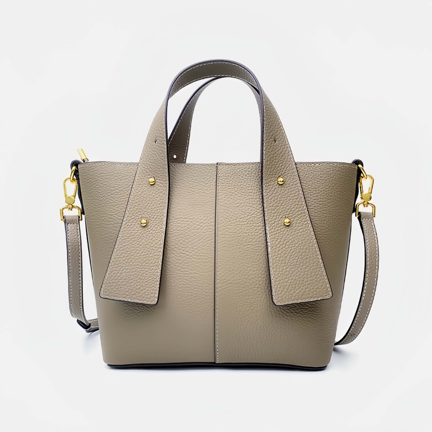 優雅な気質 ！•天然の厚みのある柔らかい牛革ハンドバッグ•牛革ショルダ一バッグ 